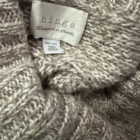 Hinge Textured Knit Women's Sweater in Brown - Picture 5 of 6